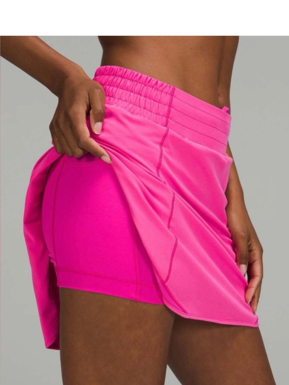 Lululemon Hotty Hot High-Rise Pink Skirt Skort 6